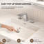 Robinet de salle de bain surdimensionné à 3 trous et 2 poignées avec drain-79598403