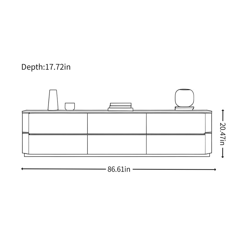 Meuble télé simple, léger, créatif et luxueux, Brun