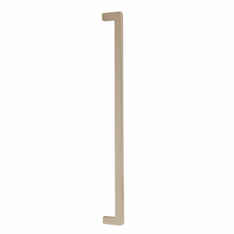 Emtek Rustic Modern Rectangular Appliance, Tumbled White Bronze, 12" Center to Center