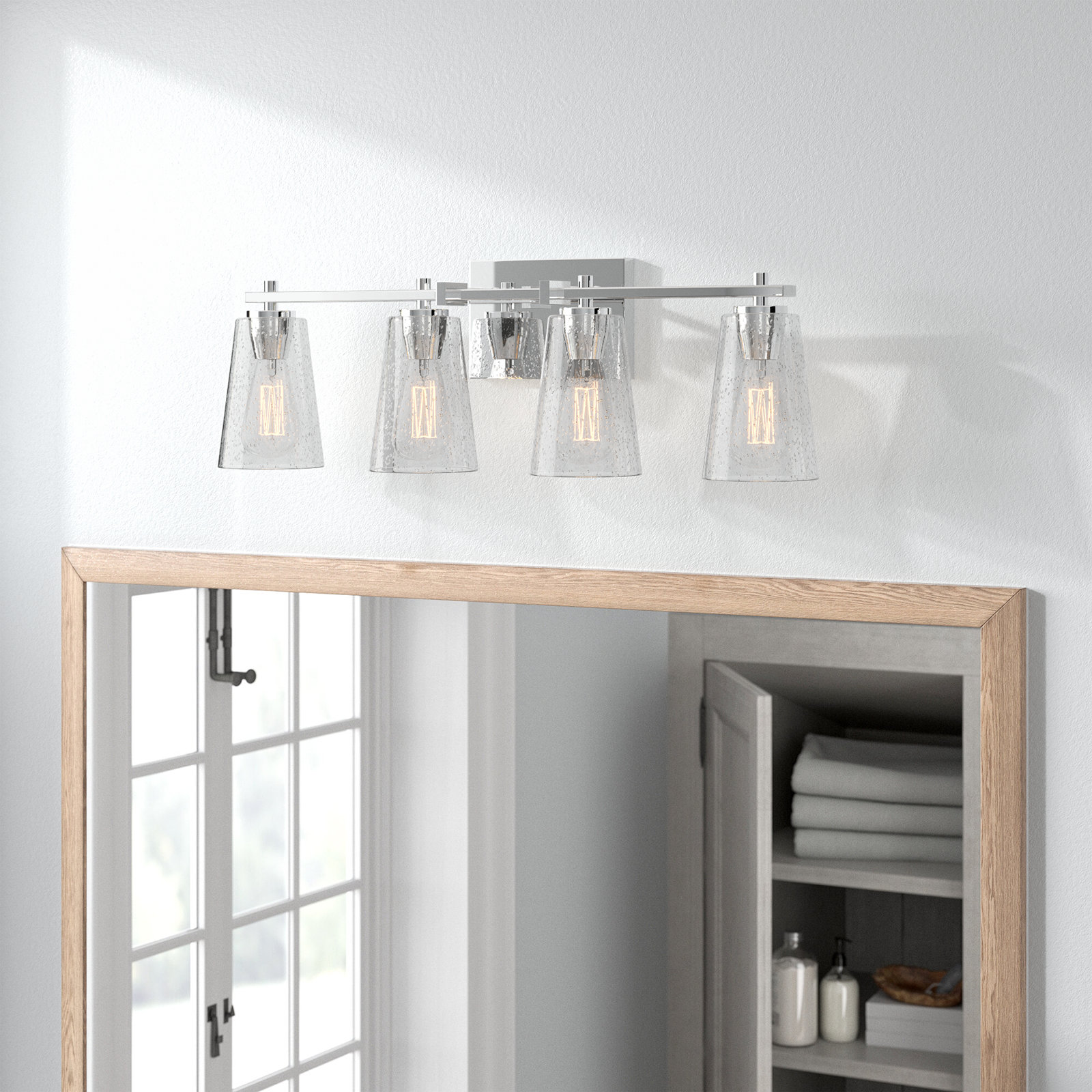Noland 4-Light Vanity Light, Chrome