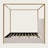 Corduroy Upholstered Canopy Bed With Tall Headboard-797322860-797322862