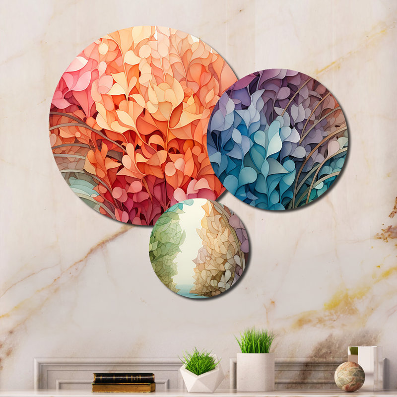 Abstract Wall Decor on Metal