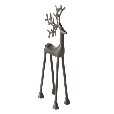 Figurine de renne rustique, 14,75 pouces