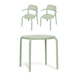 Toni Bistreau Outdoor Bistro Table Set With Armchairs