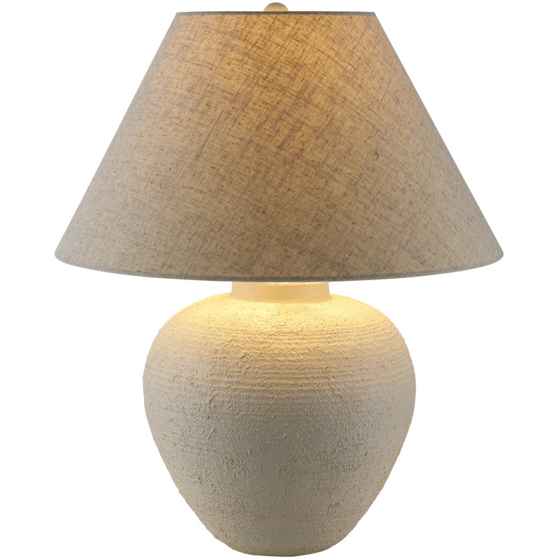 Hive Resin Table Lamp, Cream