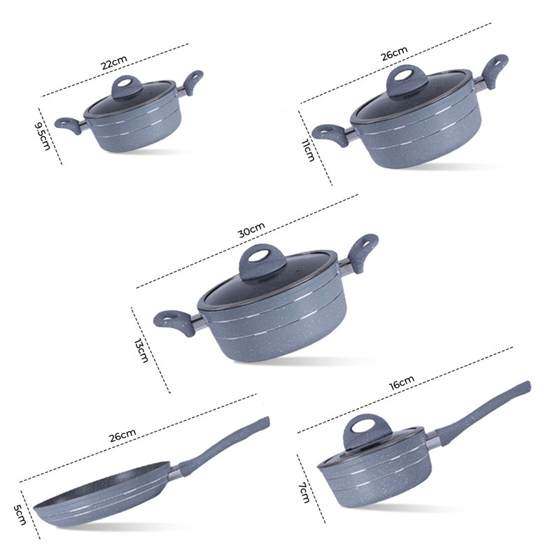 5 - Piece Non-Stick Cookware Set