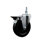 Rubber Wheel Swivel 3/4 Inch Threaded Stem Caster Set with Brake SCC