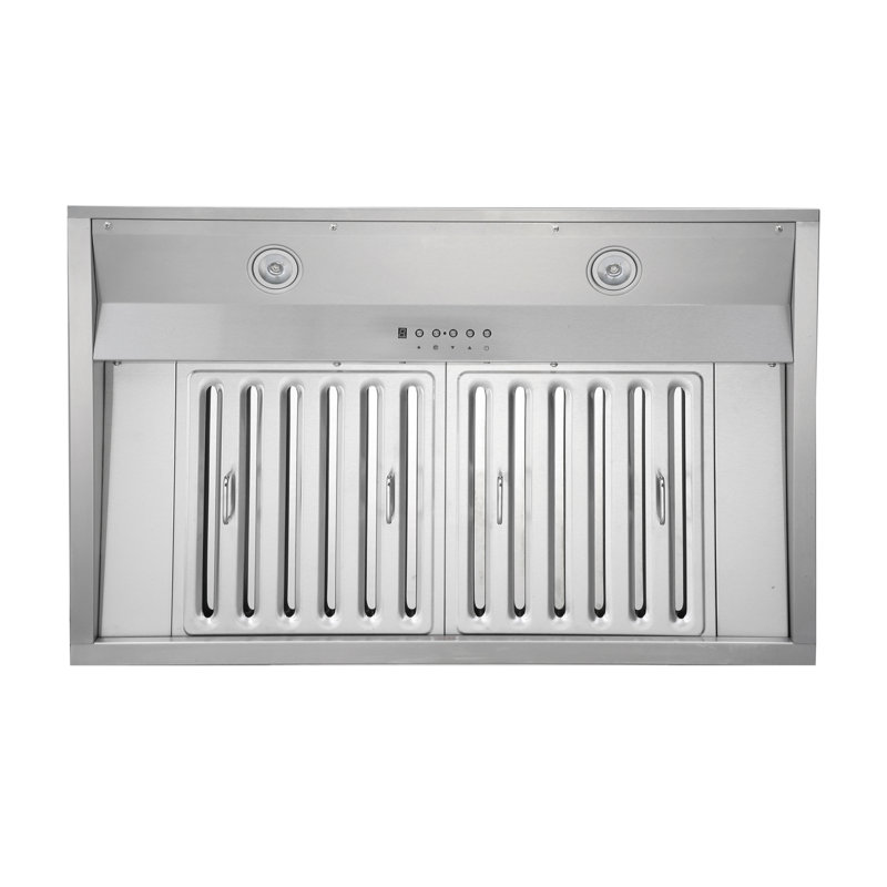 Kobe 36" Stainless Steel Built-In Range Hood with LED Lights