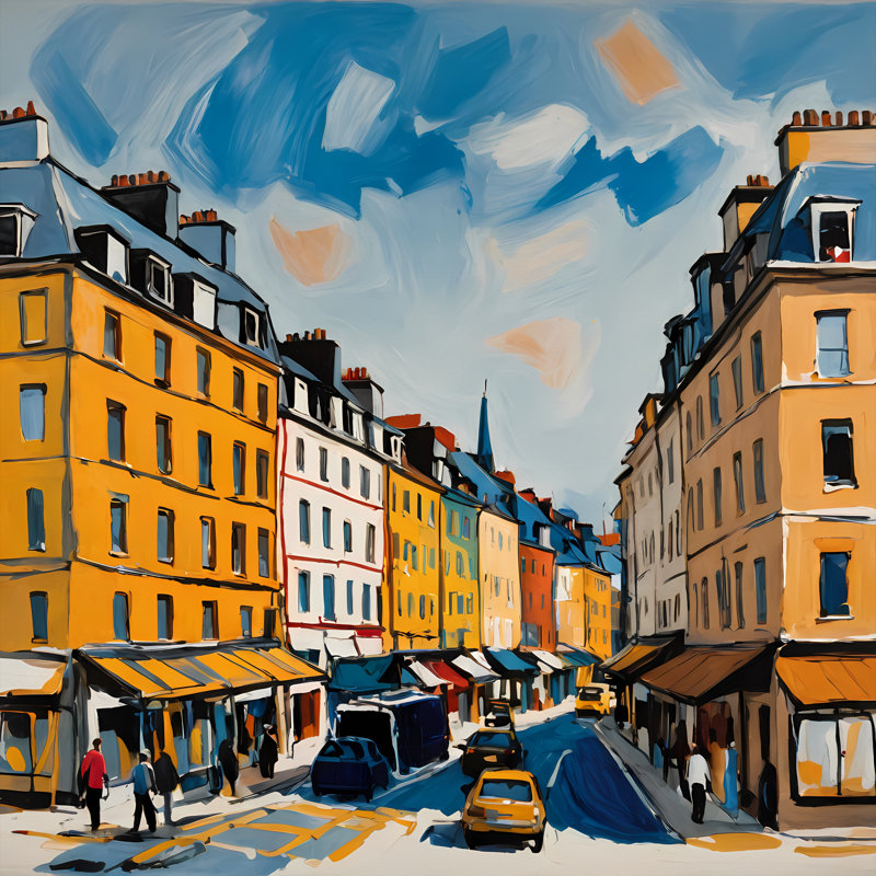 Streetlife Conversations II, 30" H x 30" W