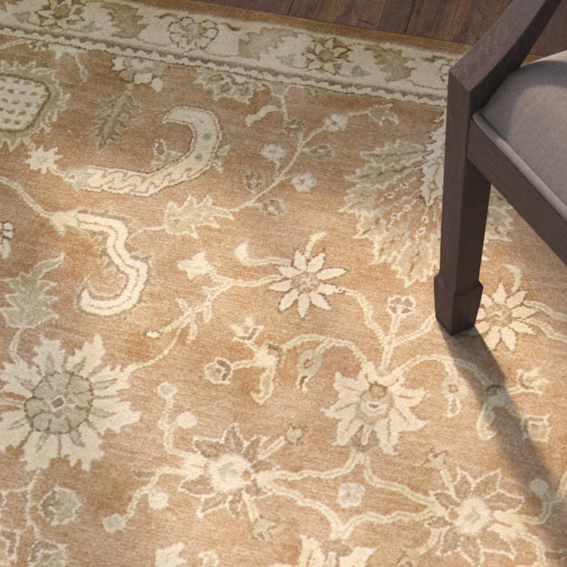 Tapis terraco en laine touffeté à la main Fullmer, Rectangle 8 pi 3 po x 11 pi 6 po