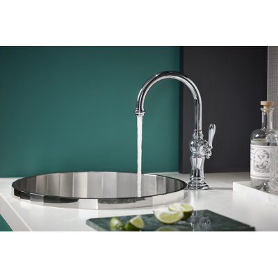Artifacts Single-Hole Bar Faucet with Supply Lines