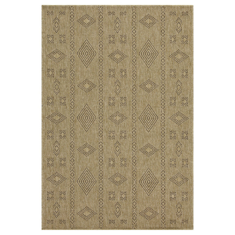 Jute / Mocha 7 pi. 10 po X 10 pi 3 po Tapis intérieur / extérieur, Rectangle 7 pi 10 po x 10 pi 3 po