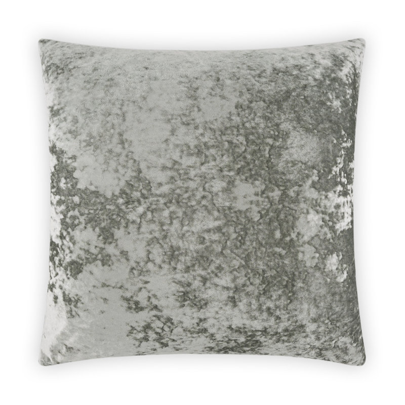Coussin décoratif Riverdale, Argent, Carré 22 po
