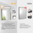 Lohoski Decorative Bathroom Vanity Mirror for Wall - Beveled Design-690816653-690816649
