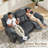 3-Seat Power Reclining Sofa with Dual Wingback, Reclining Couch for Living Room, Dark Gray-1020215369