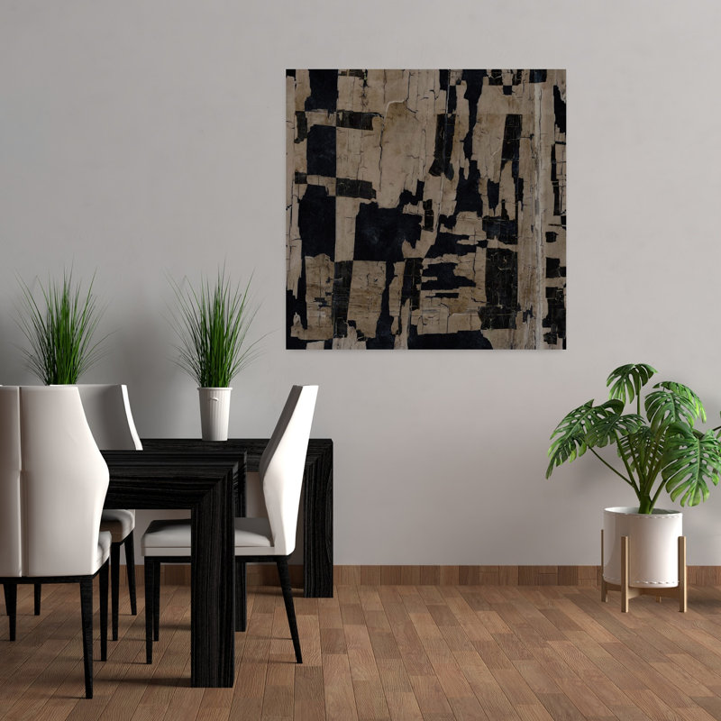 Art contemporain, art contemporain abstrait, H 36 po x l 36 po