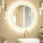 Round Framed Dimmable LED Anti-Fog With 3 Color Adjustment Bathroom Mirror Front&Backlit Vanity Mirror with Tempered Glass-105502954-105502963