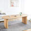 Table de salle à manger extensible pour 4 à 6 personnes, chêne, design tendance, réception confortable et beau assemblage simple
