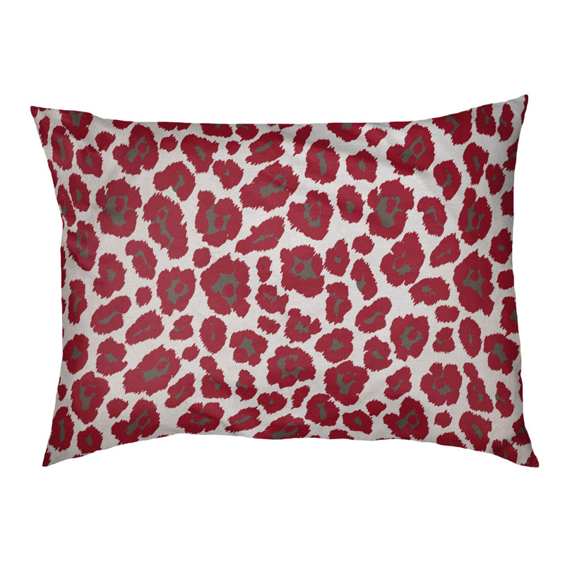 Lit pour chat Designer, Grande taille L 42 po x l 52 po, Blanc / étain / rouge