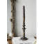 Porte-bougie sculptural en fer noir-1880041068