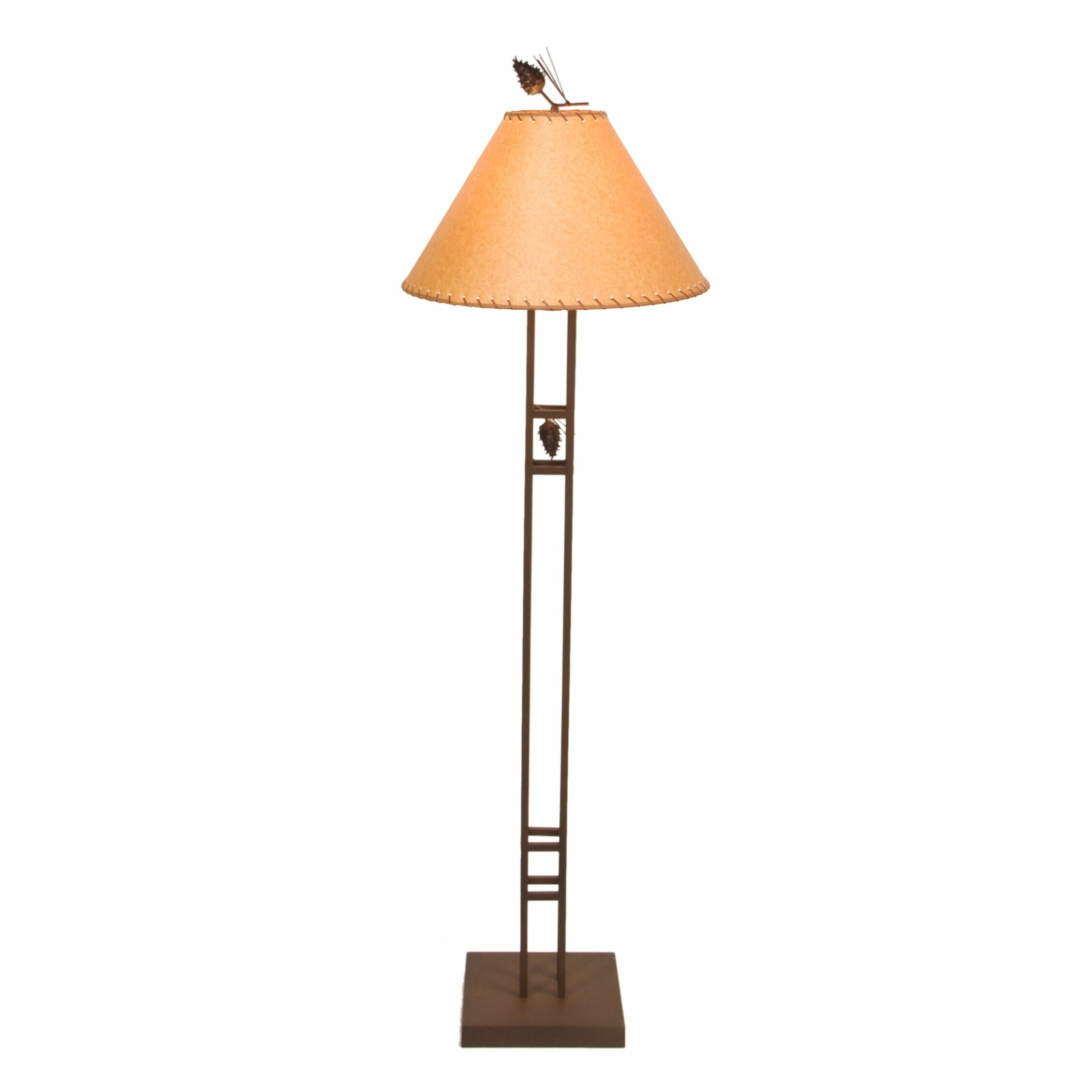 Steel Partners Scottsdale 62'' Rust Traditional Floor Lamp | Wayfair