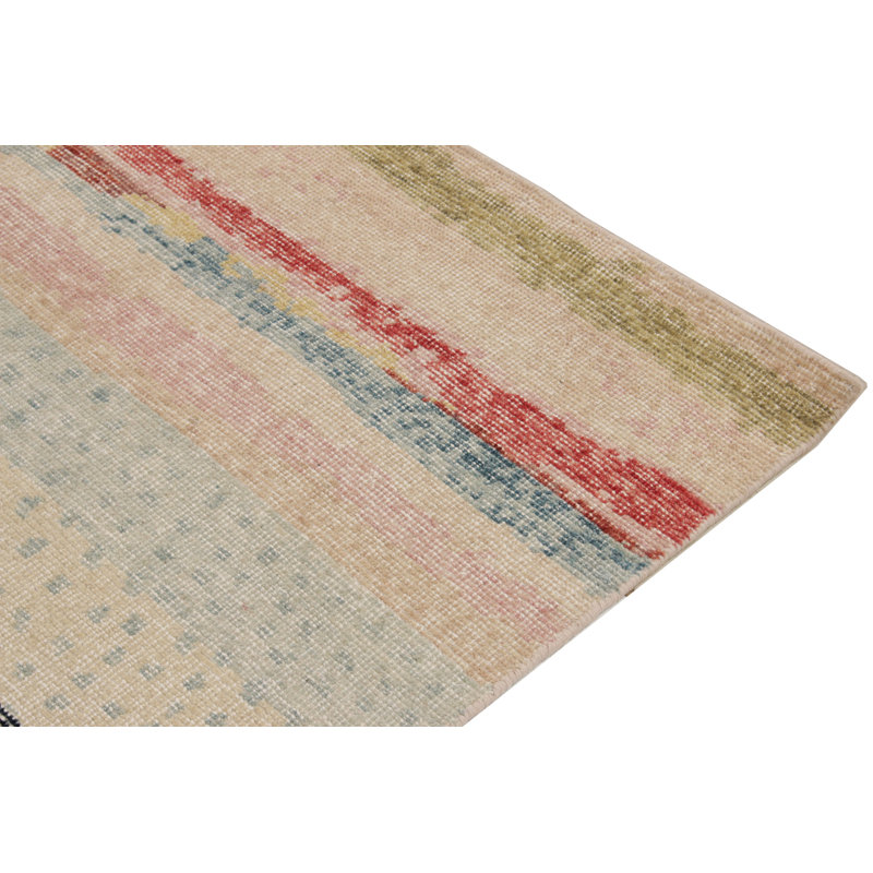 Distressed Homage Wool Abstract Area Rug, Runner 2'6" x 10'