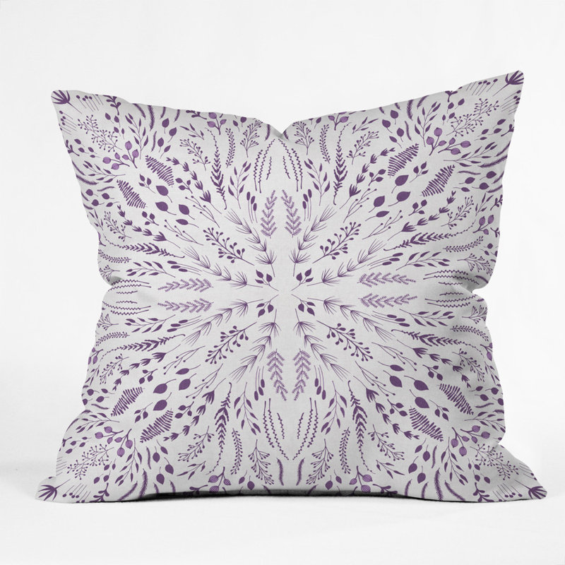 Housse de coussin d'extérieur carré Iveta Abolina, H 16 po x l 16 po x P 4 po, Lavande