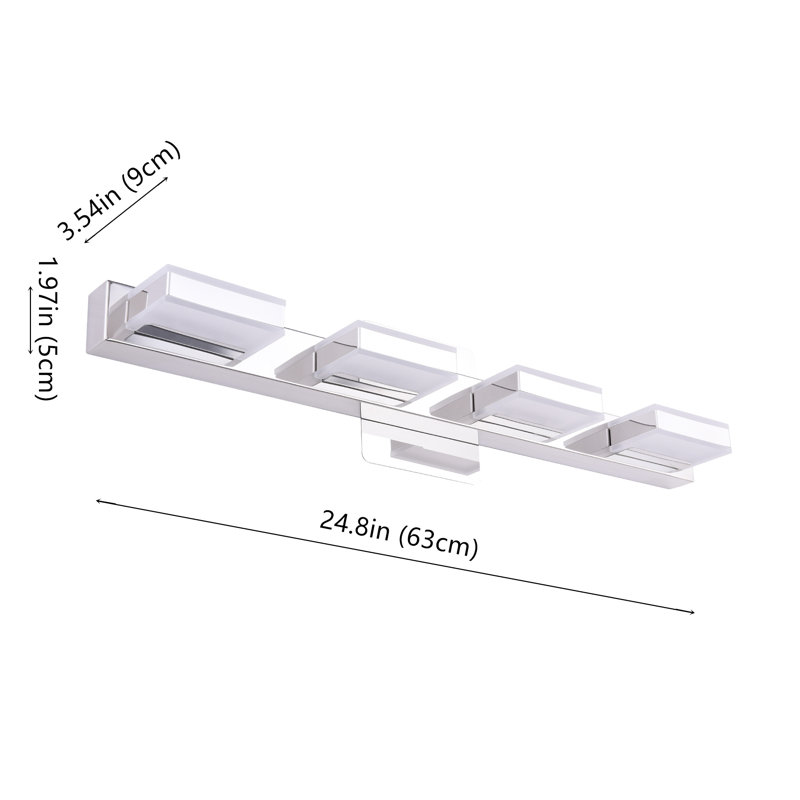 Raminez 4 - Light Dimmable LED Vanity Light, 3000K
