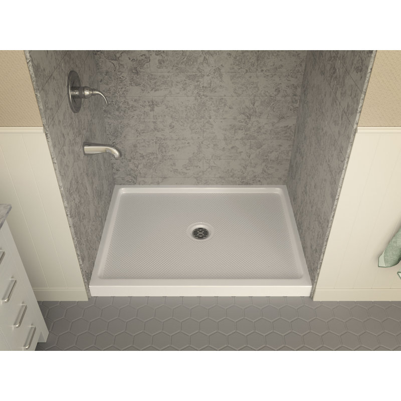 Fissure Series 48'' W 36'' D Rectangular Single Shower Base