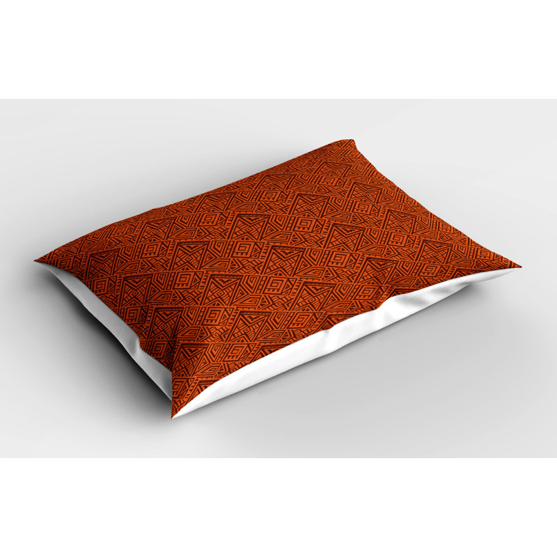 Ensemble de 2 taies décoratives Ambesonne Aztec Orange exotique orange foncé, H 20 po x l 30 po