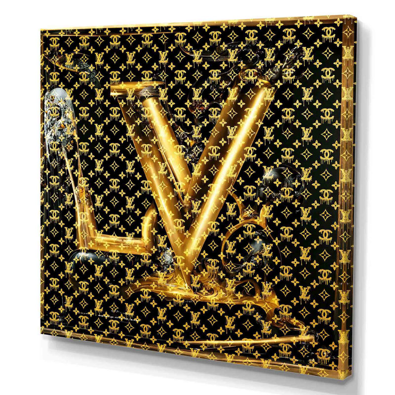 Luxury Brand Design I - Fashion, art mural, H 30 po x l 30 po x P 1 po, Toile tendue
