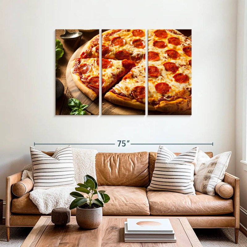Yarlin Fresh Pepperoni Pizza, 36" H x 57" W
