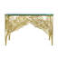 Palm 46 in. Glass Console Table