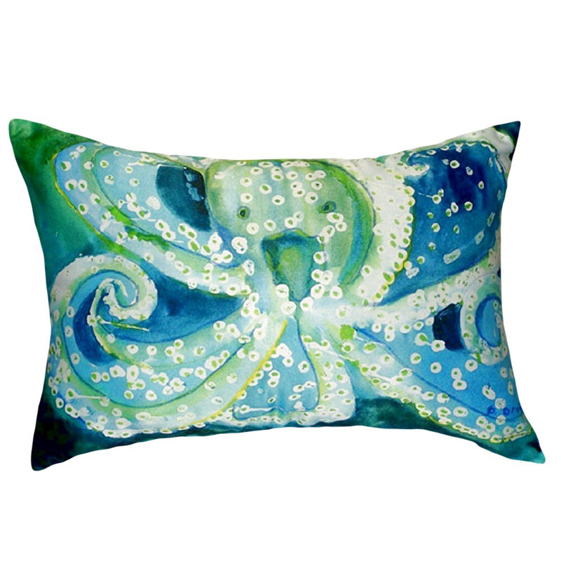 Octopus Octopus Outdoor Rectangular Pillow Cover & Insert