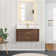 Cristo 36'' Wall Mounted Single Bathroom Vanity with Quartz Top