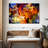 Abstract Stained Glass Canvas Print-44521389