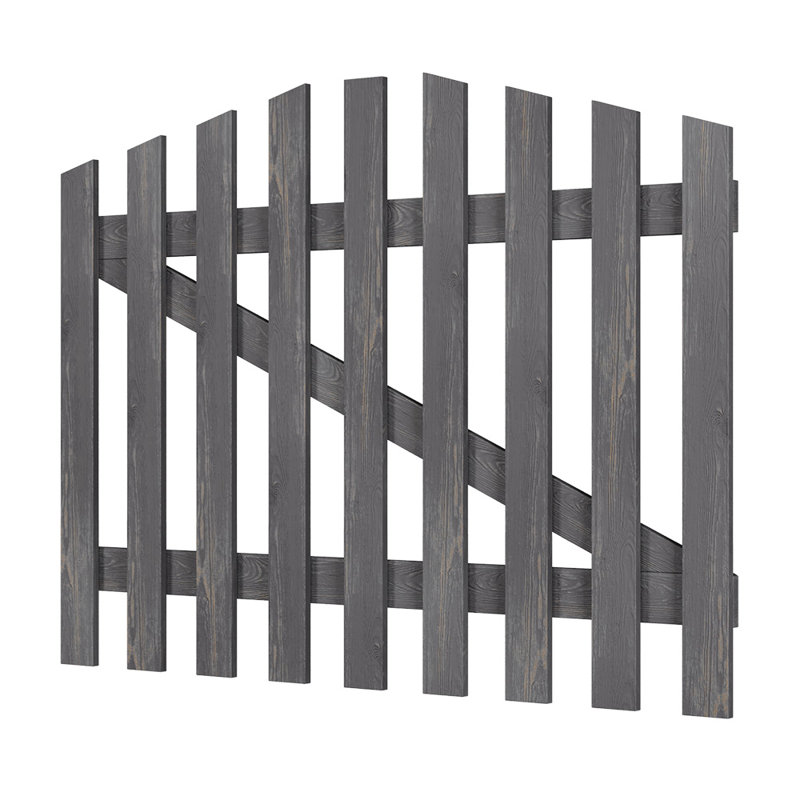 Adelheid Wood Gate, Grey, 90cm H x 120cm W x 5cm D