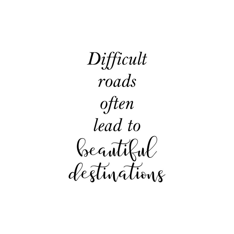 Difficult Roads by Pixy Paper - Wrapped Canvas Gallery-Wrapped Canvas Giclée, 20.32 cm H x 30.48 cm W