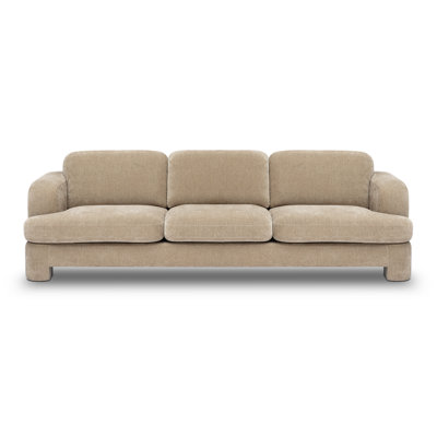 Halsey Tan Textured Fabric Sofa
