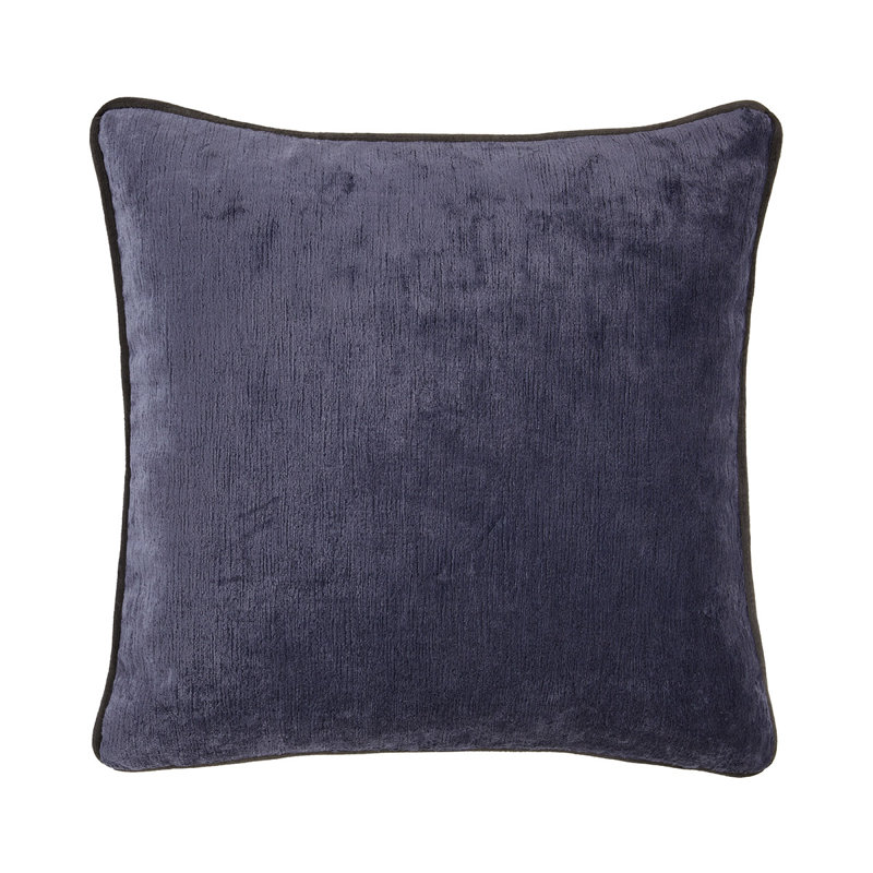 Boromee Velvet Pillow Cover & Insert, Purple, Square 18"