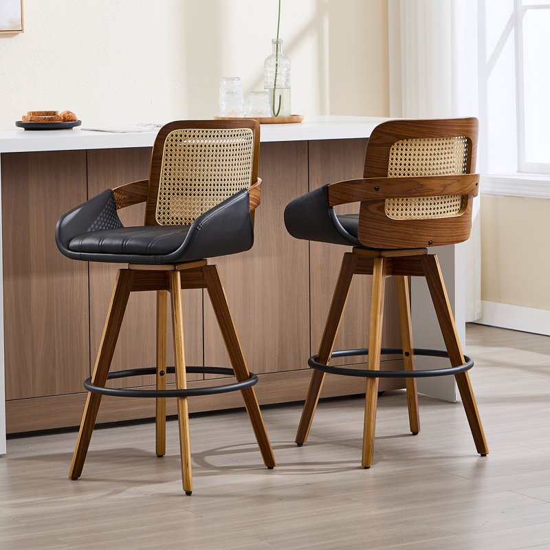 Swivel Bar & Counter Stool, Black