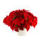 Poinsettia Holiday Floral in Fiberstone Pot