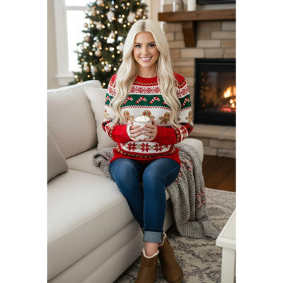 Festive Fun Christmas Nordic Gingerbread Jumper