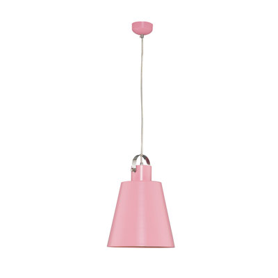 Lustre rose élégant, 47,2 pouces | Fabrication 100% métal, ampoule DEL 1x5W incluse | Parfait pour le salon, la salle à manger et la chambre à coucher, luminaire élégant pour la décoration moderne