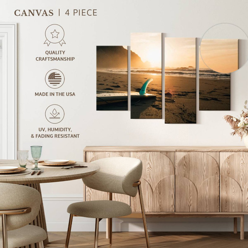 Gillard Surfboard Beach Sunrise, H 22 po x l 36 po