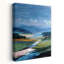 Paysage marin contemporain, art mural