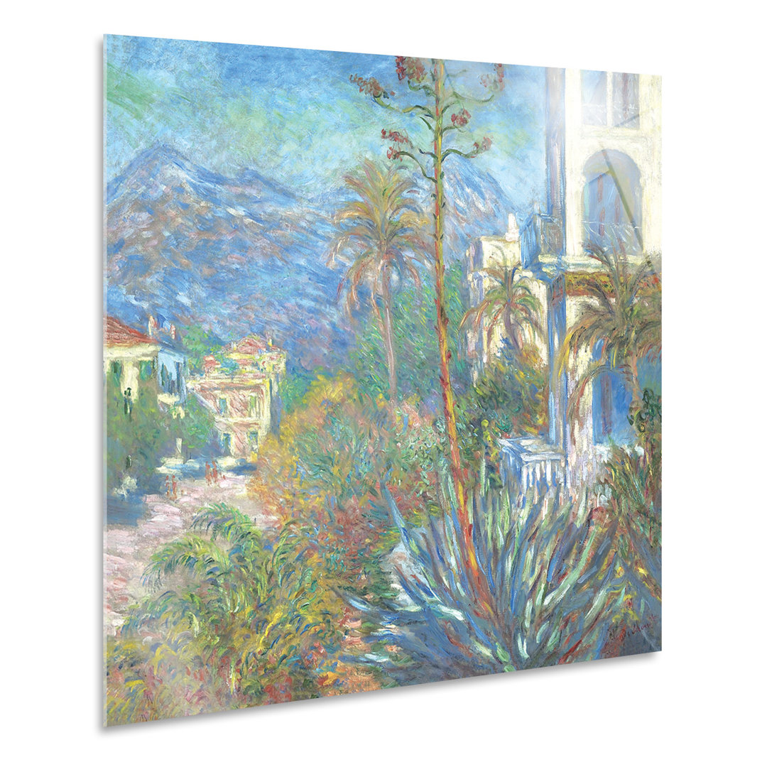 Wandbild Villa in Bordighera von Claude Monet