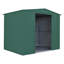 Globel 8 X 6 Apex Grey Metal Shed-120901573