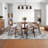 2x6 Washable Brown Runner Rug, Abstract Non-Slip, Soft Low Pile for Kitchen, Hallway, Bathroom, Laundry, Indoor Accent Carpet.-1932524676