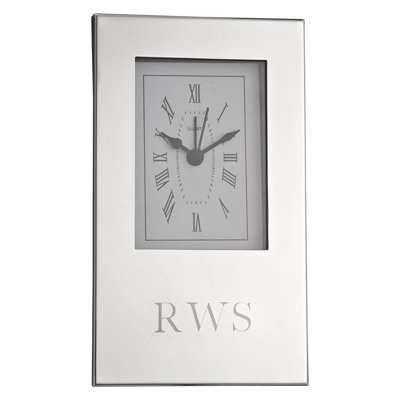 Réveil électrique moderne et contemporain en blanc/noir